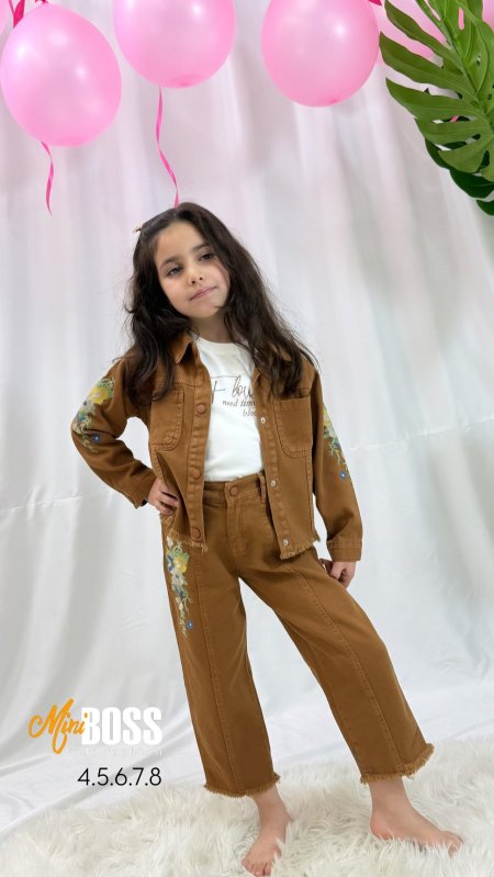 طقم بناتي ثلاث قطع